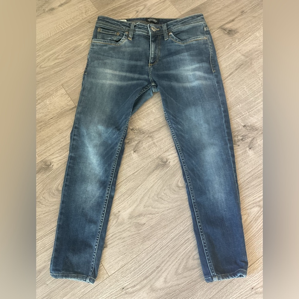 Jack & Jones Jens Intelligence Skinny Fit / Liam Blue Ankle  Jeans